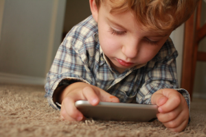 Child Playing on Ipad