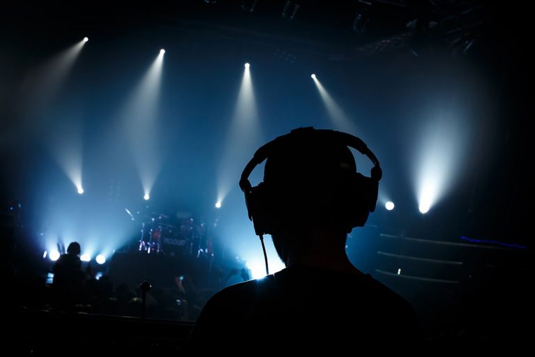 Sound man at a concert 